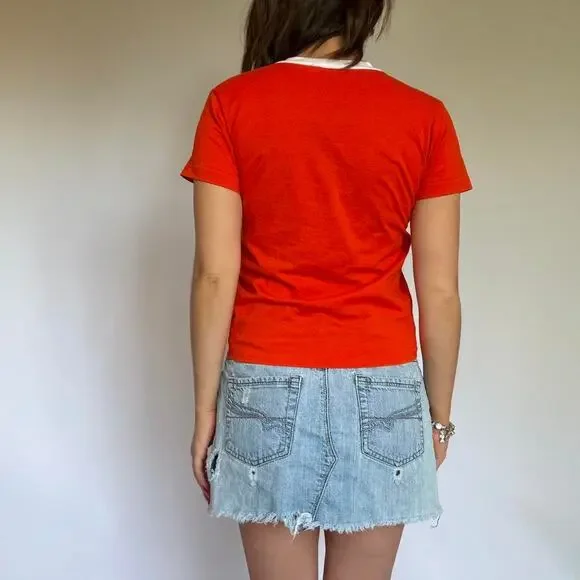 Vintage Tiger Cubs BSA Orange Baby Tee - Picture 3 of 4